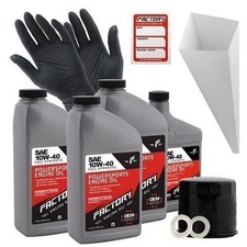 Factory Racing Parts 10W40 3.5 qt Oil Change Kit For Suzuki VZ1500 M90 Boulevard 51.42 per gallon