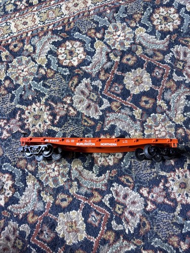 MTH BURLINGTON NORTH FLAT CAR O GAUGE BN 616475 Usado | Zustand: Used