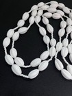 VINTAGE SIGNED MIRIAM HASKELL White Glass Bead Necklace | Elegant Long Strand — photo 5