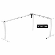 VIVO White Extra Large Electric Single Motor Corner Desk Frame