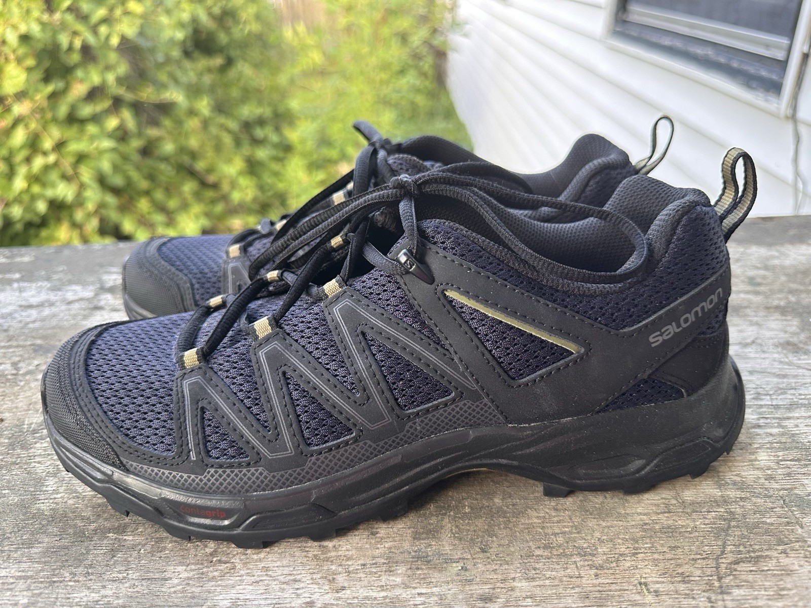 Scarpe uomo Salomon Pathfinder blu nero outdoor escursionismo trail taglia 8 5 EU 42