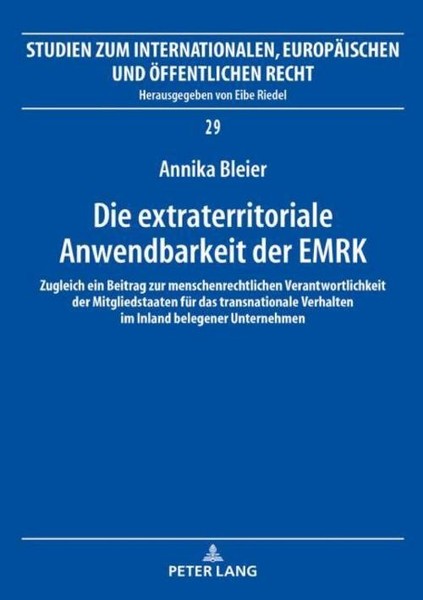 Die Extraterritoriale Anwendbarkeit Der Emrk Annika Bleier-image