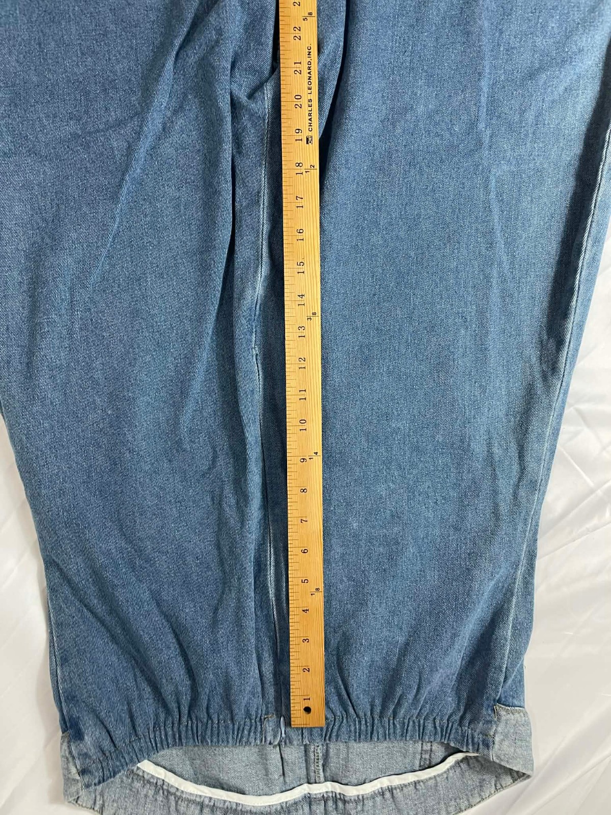 Denim Patchwork Jumpsuit - Strapless Designer-Sty… - image 17