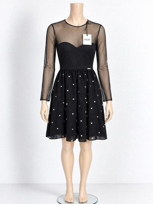 Liu Jo tulle dress with rhinestones, new with tags, Italian 46, UK 14, US 10