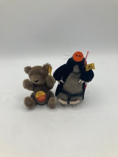 Two Nice Mohair Steiff Animals With IDs