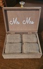 Mr & Mrs Wooden Wedding Ring Box - Always & Forever Ring Bearer Storage #639 — photo 3