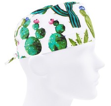 Scrub cap men, surgical hat, nurse caps, mens scrub hats, cactus surgeon cap