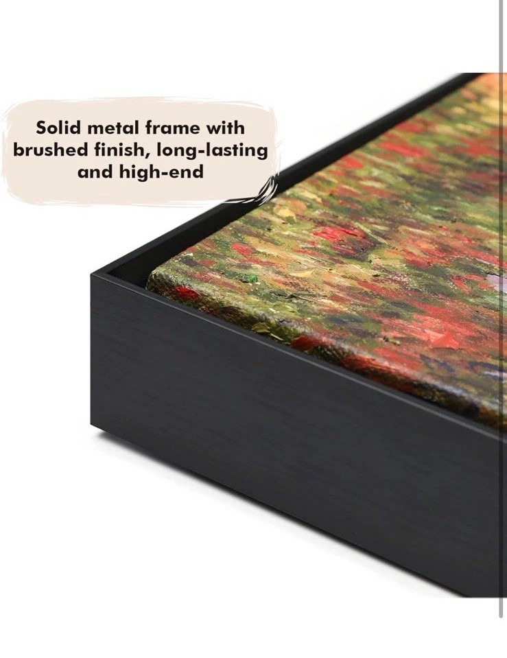 DIY Metal Canvas Frame  1.5" Deep Floating Canvas Frame for 30"x 40" BLACK