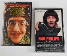2 WEIRD Al YANKOVIC DARE TO BE STUPID EMO PHILIPS 1985 CASSETTE TAPE New Sealed
