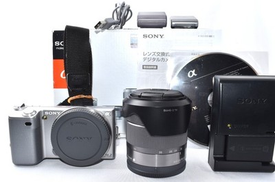 [MINT w/Box Japanese Only] SONY Alpha NEX-5 silver + 18-55mm f/3.5-5.6 #413