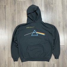 Vintage Pink Floyd The Dark Side Of The Moon Graphic Hoodie Men's Sz XL Black