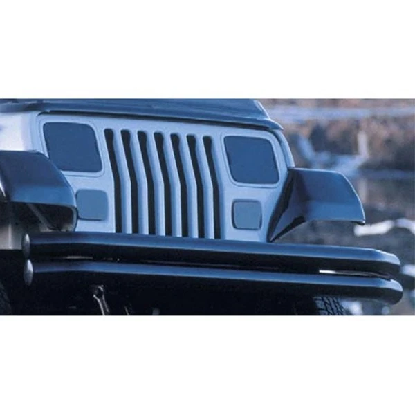 For Jeep Wrangler 1987-1995 Rugged Ridge Acrylic Smoke Molded Fender Guards - Image 2 of 4
