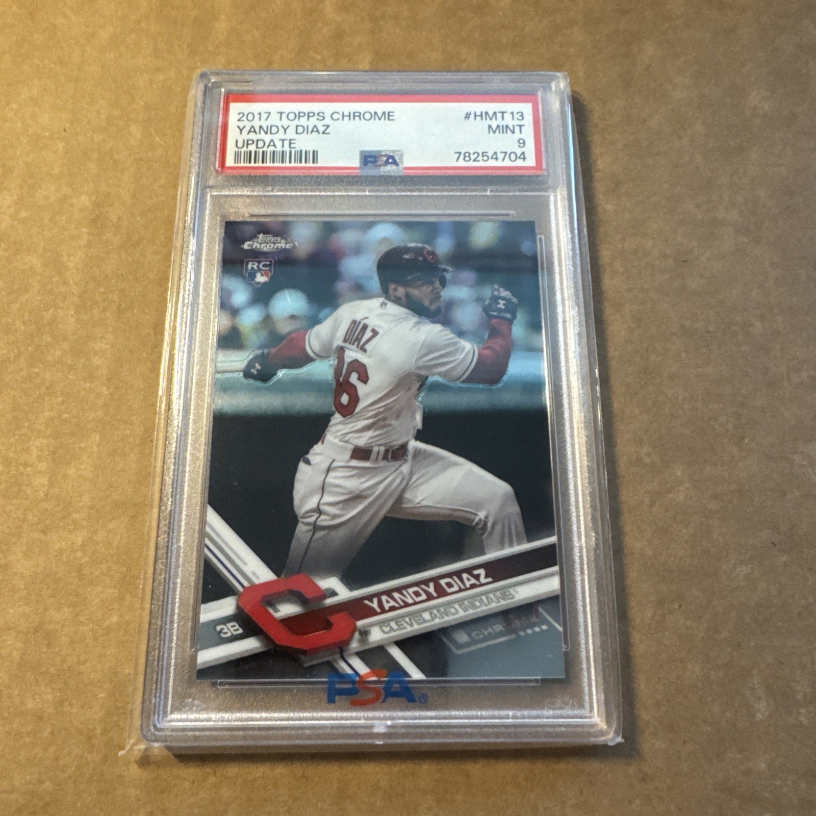 2017 Topps Chrome Update - Yandy Diaz #HMT13 (RC) PSA 9 Mint