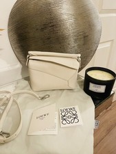 Loewe Mini Puzzle Edge Bag Soft White With Dust Bag