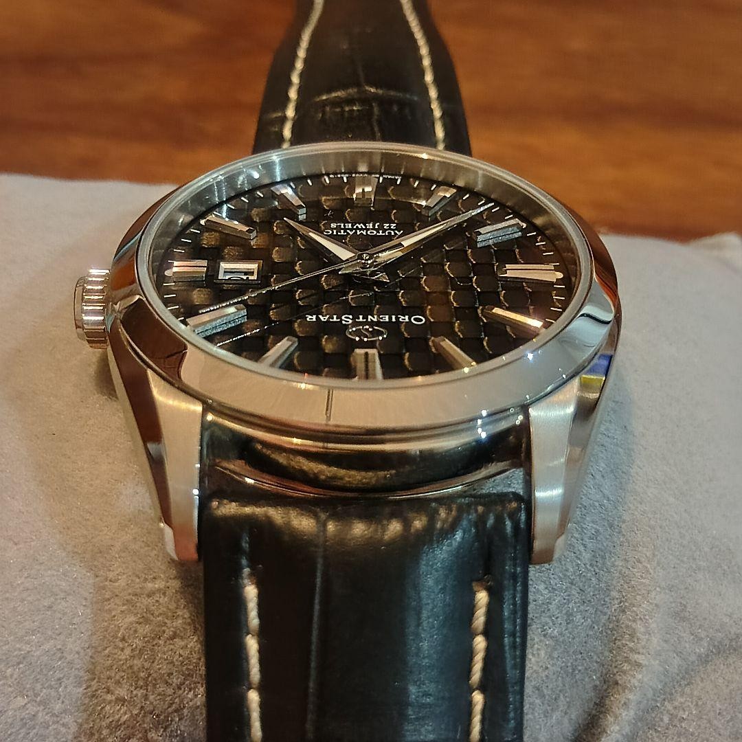 Orient Orient Star Automatic Watch 22 Jewels Leat… - image 6