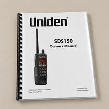 Uniden SDS150 Instructions Operating Manual: 80 Pages