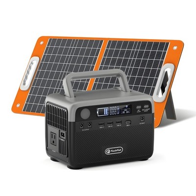 Flashfish 300W Portable Power Station Generator LiFePO4 Optional 60W Solar Panel