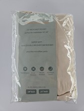 Oeko Tex 16" Deep Double Brushed Microfiber Twin XL Fitted Sheet