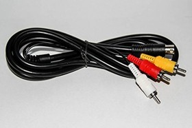 Composite AV Cable For Sega Genesis 2 And 3 By Mars Devices Brand New 3Z