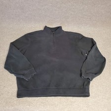 PING Collection Mens Lg Quarter Zip Pullover Sweatshirt Black Golf Logo READ