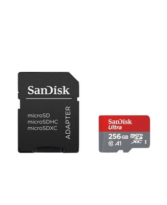 256 GB Sandisk Ultra Speicherkarte Micro SD SDXC mit Adapterkarte