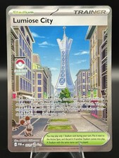 Lumiose City 111/088 Ultra Rare Full Art Stadium Trainer
