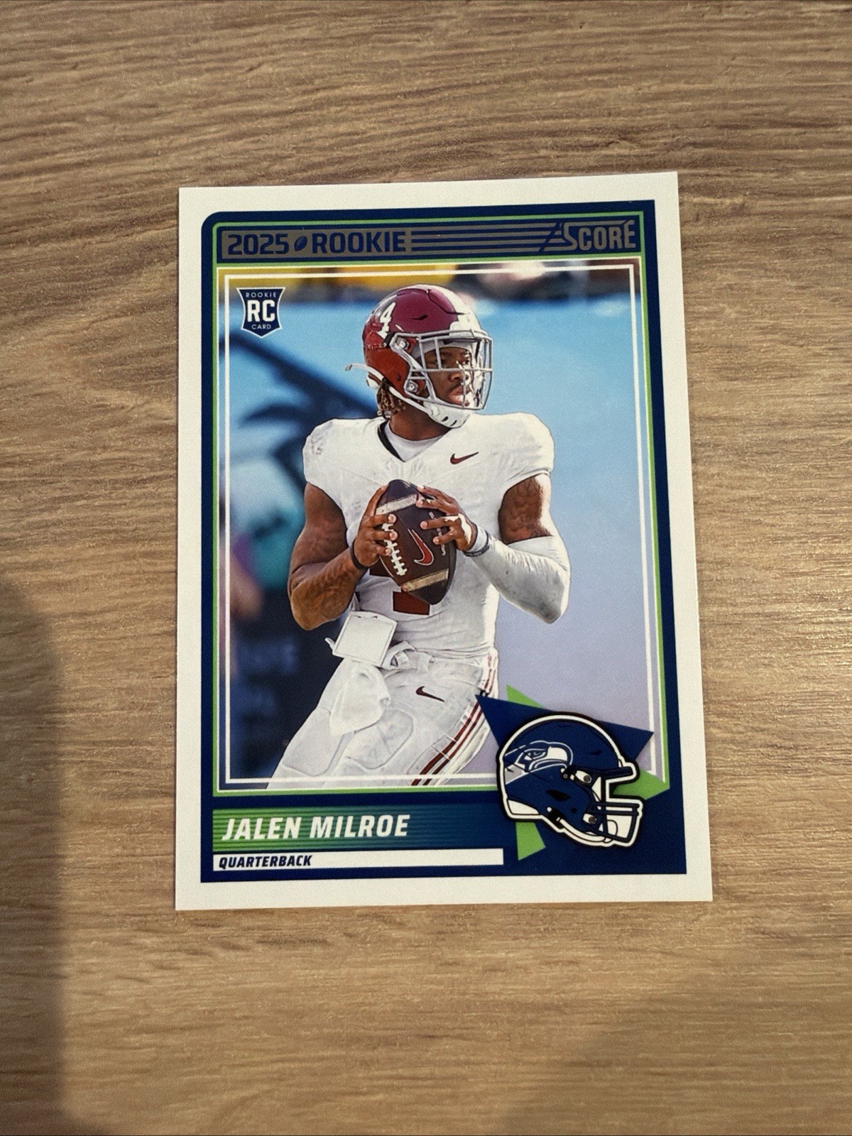 Panini 2025 Score Rookies Jalen Milroe Rookie #29 Seattle Seahawks