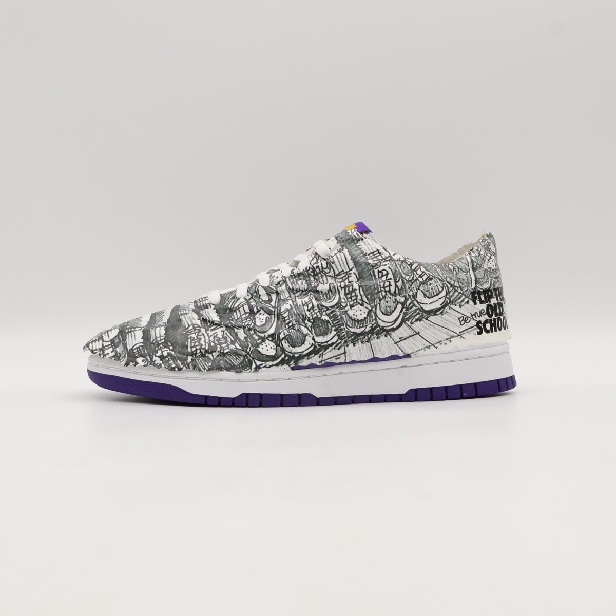 DJ4636-100 Nike Dunk Low Made You Look Flip The Old School