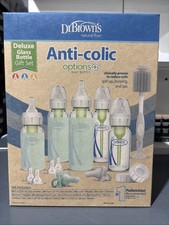 Dr Brown  s Anti-colic Deluxe Glass Bottle Gift Set