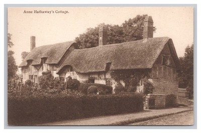 Ann Hathaway's Cottage Stratford-upon-Avon, England Vintage Postcard Photo