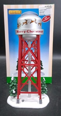 Lemax Merry Christmas Village Santa Water Tower 
