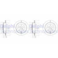 2X Delphi Bremsscheiben 320Mm BelÜFtet Hinten Passend FÜR | BG4267