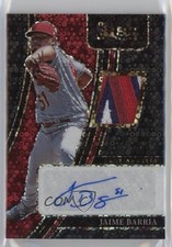 2022 Select Signature Materials Black Disco Prizm 1/1 Jaime Barria Auto 0c2