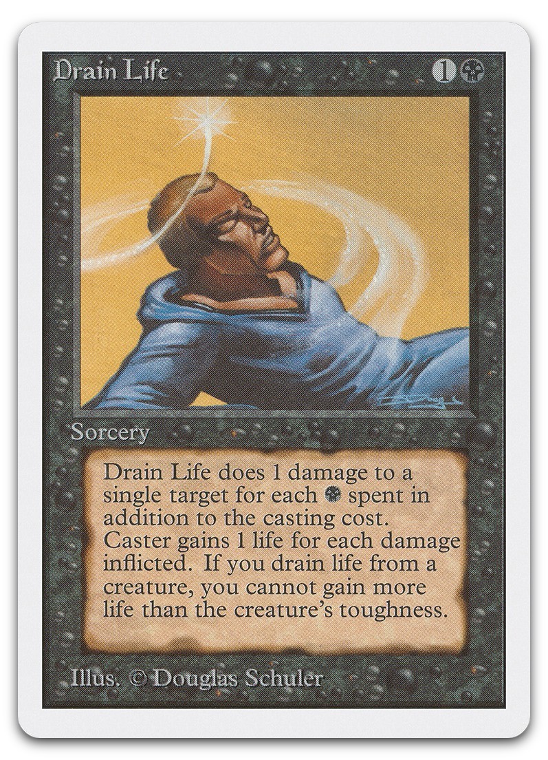 Drain Life (NM) Unlimited Edition 2ED Magic MTG