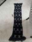 Chicos Additions Shawl Wrap Scarf With Tassles Oblong Dottie Crinkle One Size — photo 2
