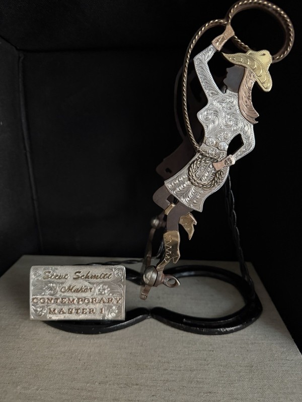 Steve Schmitt Sterling & 3 Gold Cowgirl Bit