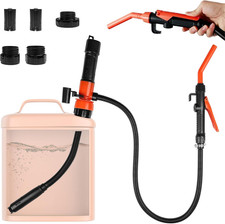 Portable Battery Powered Fuel Transfer Pump with 3 Adapters Multi-Use