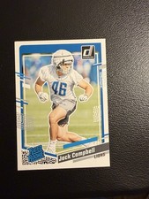 Jack Campbell Rated Rookie RC 2023 Donruss Football Card #330 Detroit Lions. rookie card picture
