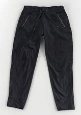 Women  s Athleta Rip Stop Nylon Stretch Jogger Pull On Ankle Pants Sz 8 27  Ins