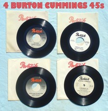 4 Burton Cummings of Guess Who 45's  