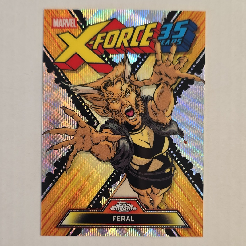 Topps 2026 Marvel Topps Chrome X-Force 35 Years Feral XF-06 Parallel/Variety