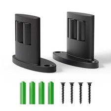 Sliding Barn Door Floor Guide 2 Pack Bottom Double-Sided Small Rollers Guides