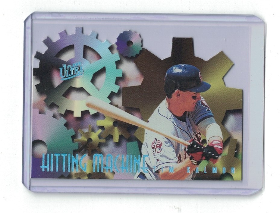 1996 Fleer Ultra Hitting Machines Tim Salmon Angels Die Cut Iconic Set #8