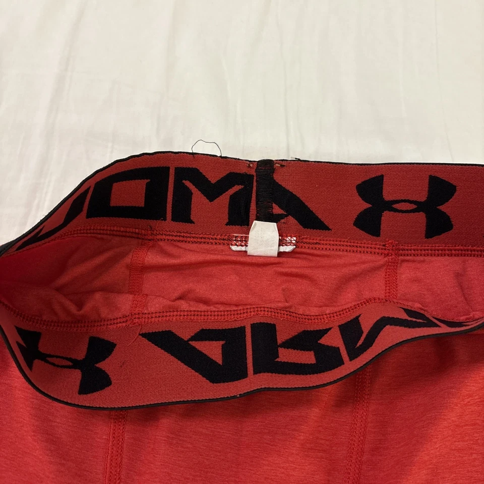 Leggings Under Armour HeatGear Armour 3/4 para hombre 1291329-600 rojos nuevos con etiquetas pequeños Foto 3 de 4