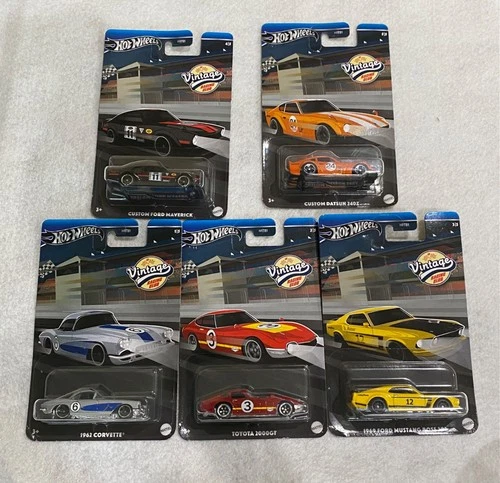 Hot Wheels VINTAGE RACING CLUB 2024 Complete Set 1-5 NEW