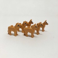 LEGO German Shepherd Alsatian Dog Lot of 6 - 92586pb01 - City Police K9