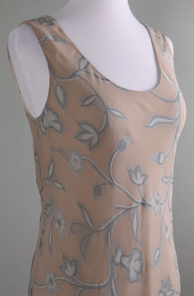 DKNY NWT Donna Karan New York Vintage Y2K Lined Floral Maxi Slip Dress Size 6 - Image 3 of 4