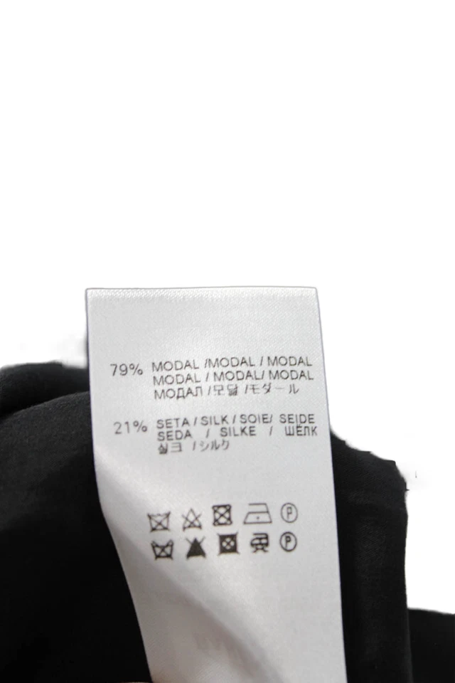 Blusa Barena Venezia Mujer Sin Mangas Modal Seda Cuello Redondo Negra Talla M Foto 4 de 4