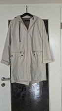 ZARA JACKE /REGENJACKE mit Kapuze, Damen,  gr.S, beige