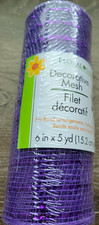 Floral Garden Decorative Mesh - New - 6" x 5 yd Purple-BRAND NEW-SHIPSN24HRS